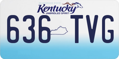 KY license plate 636TVG