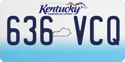 KY license plate 636VCQ