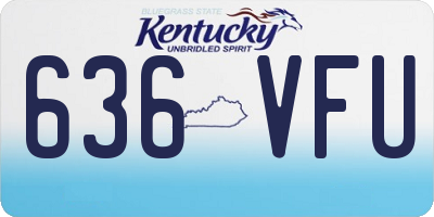 KY license plate 636VFU