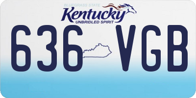 KY license plate 636VGB