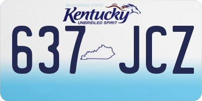 KY license plate 637JCZ