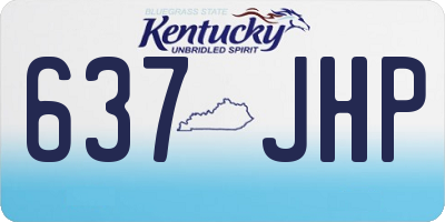 KY license plate 637JHP