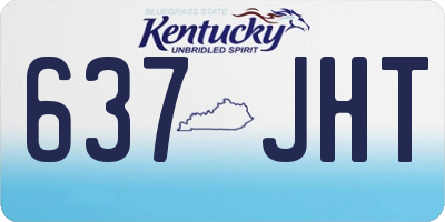 KY license plate 637JHT