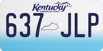 KY license plate 637JLP