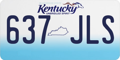 KY license plate 637JLS