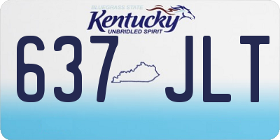 KY license plate 637JLT