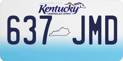 KY license plate 637JMD