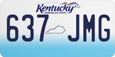 KY license plate 637JMG