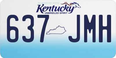 KY license plate 637JMH