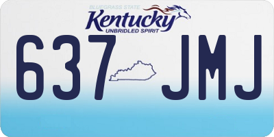 KY license plate 637JMJ