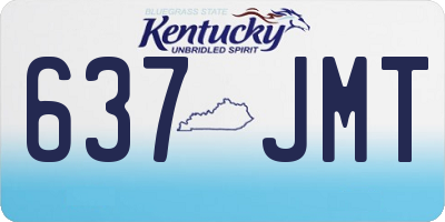 KY license plate 637JMT
