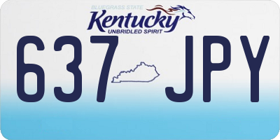 KY license plate 637JPY