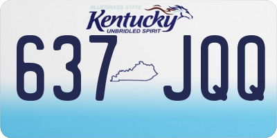 KY license plate 637JQQ