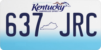 KY license plate 637JRC