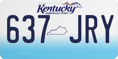 KY license plate 637JRY