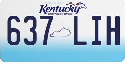 KY license plate 637LIH