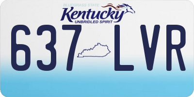 KY license plate 637LVR