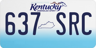 KY license plate 637SRC