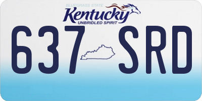 KY license plate 637SRD