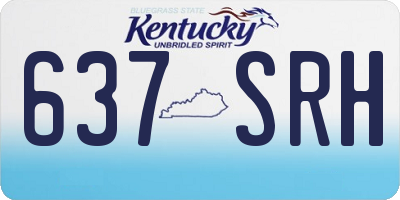 KY license plate 637SRH
