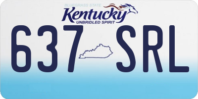 KY license plate 637SRL