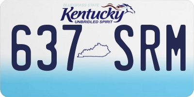 KY license plate 637SRM