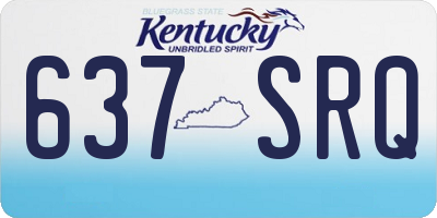KY license plate 637SRQ