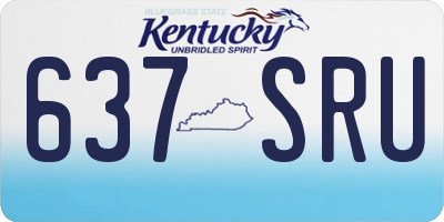 KY license plate 637SRU