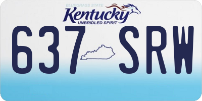 KY license plate 637SRW