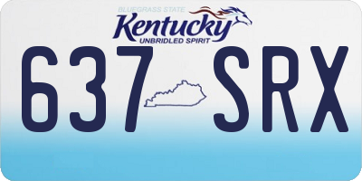 KY license plate 637SRX