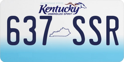 KY license plate 637SSR
