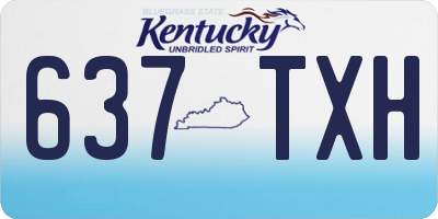 KY license plate 637TXH