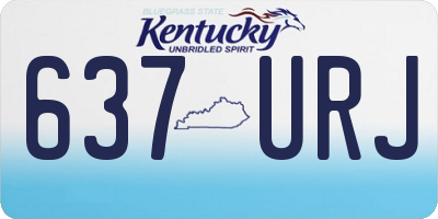 KY license plate 637URJ
