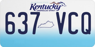 KY license plate 637VCQ