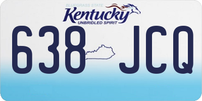 KY license plate 638JCQ