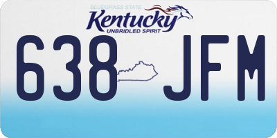 KY license plate 638JFM