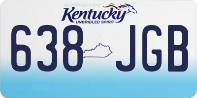 KY license plate 638JGB