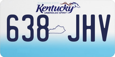 KY license plate 638JHV