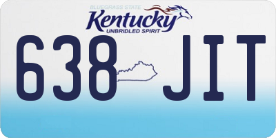 KY license plate 638JIT