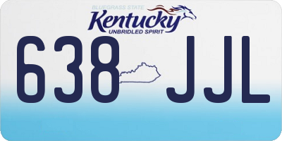 KY license plate 638JJL
