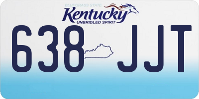 KY license plate 638JJT