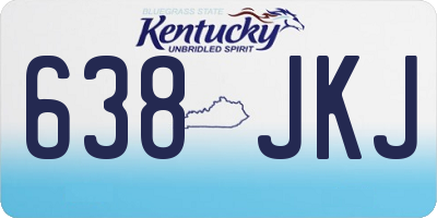 KY license plate 638JKJ