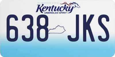 KY license plate 638JKS