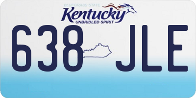 KY license plate 638JLE