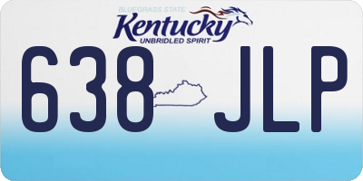 KY license plate 638JLP