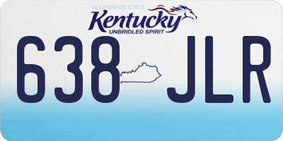 KY license plate 638JLR