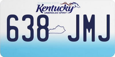 KY license plate 638JMJ