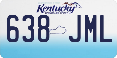 KY license plate 638JML