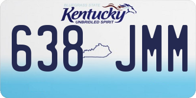 KY license plate 638JMM