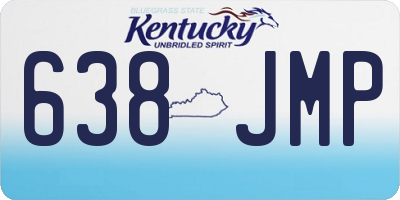 KY license plate 638JMP